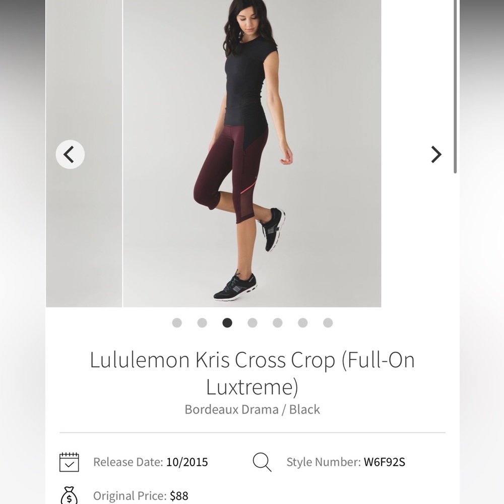 Lululemon cropped leggings